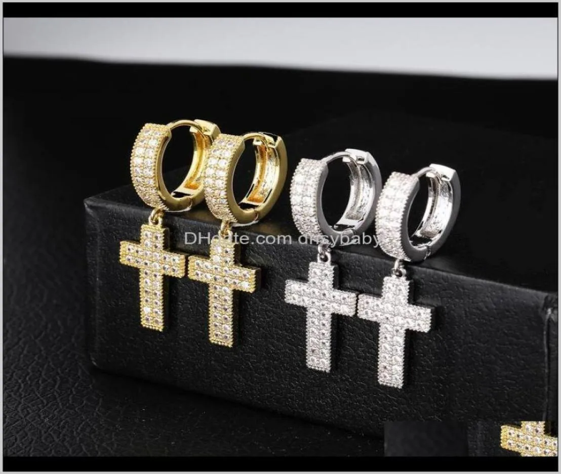Hoop Huggie Luxury Designer Earrings Hip Hop Jewelry Iced Out Diamond Earring Bling Men Women Stud Earings Rapper Hip6259358