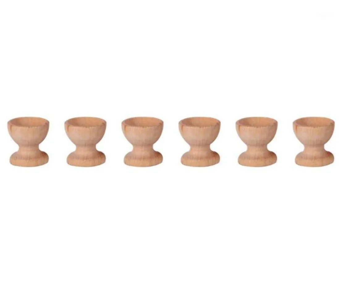 Bouteilles de rangement pots 6pcs porte-œuf en bois pratique de Pâques de bricolage de bricolage Tool8089119