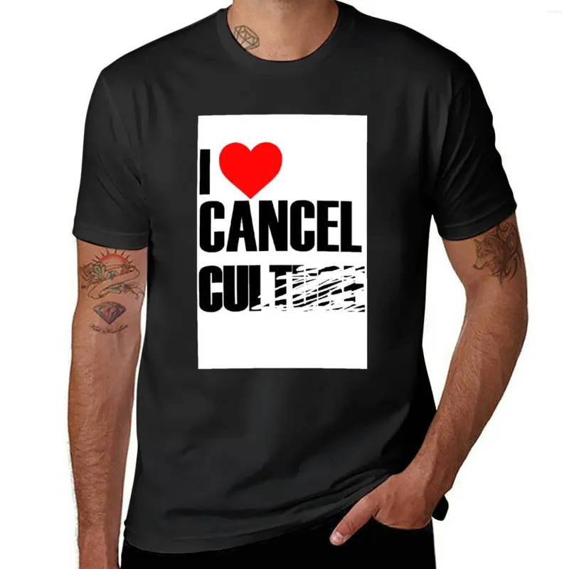 Polos masculinos, eu amo cancelar camiseta cultural, roupas de gráfico de roupas fofas edição slim fit t shirts para homens