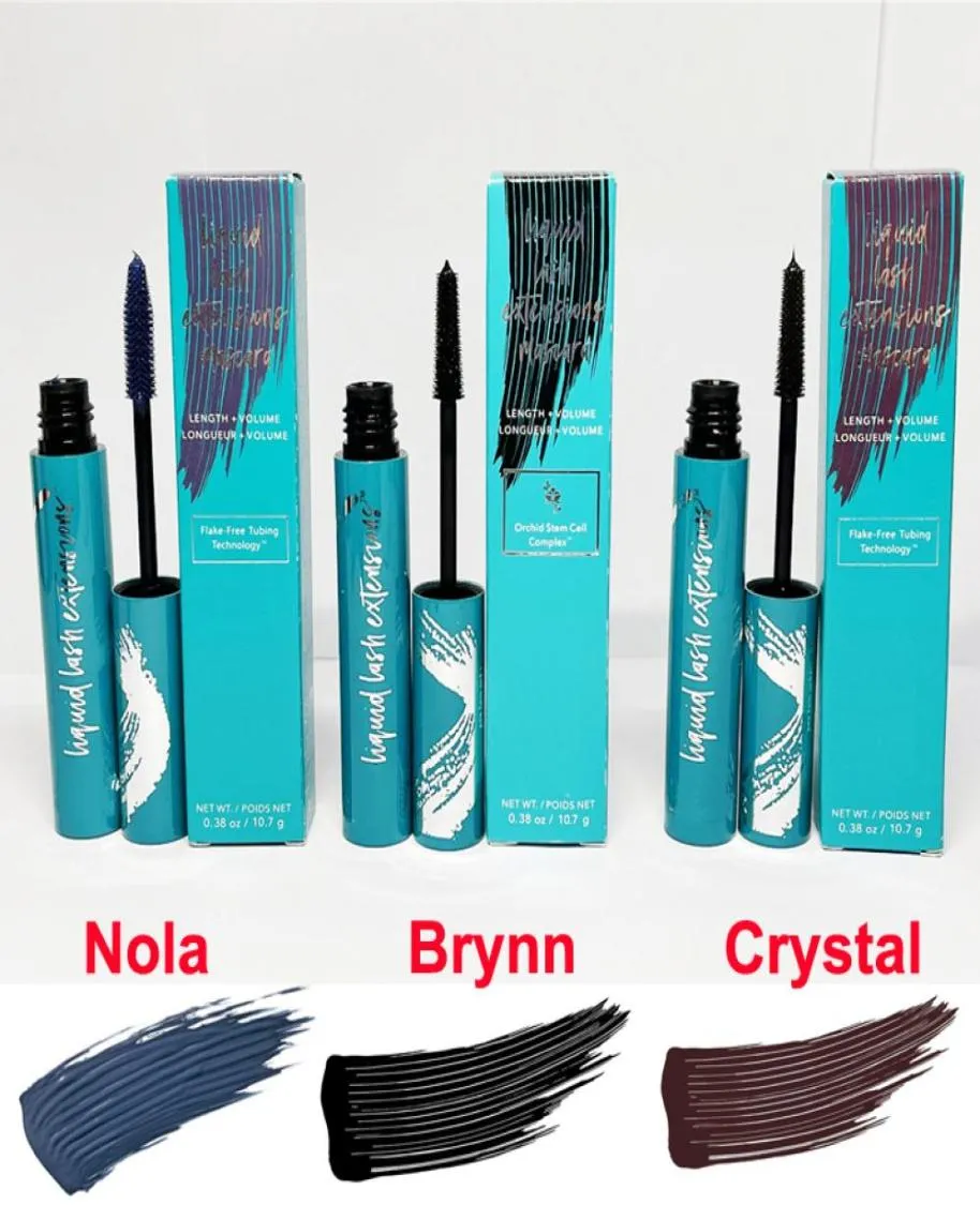 Extensions de cils liquides Mascara Brynn Rich Rich Black Mascara cristal marron nola Bleu Blue Lash Eye Cosmetics 038oz pleine taille 107G2041878