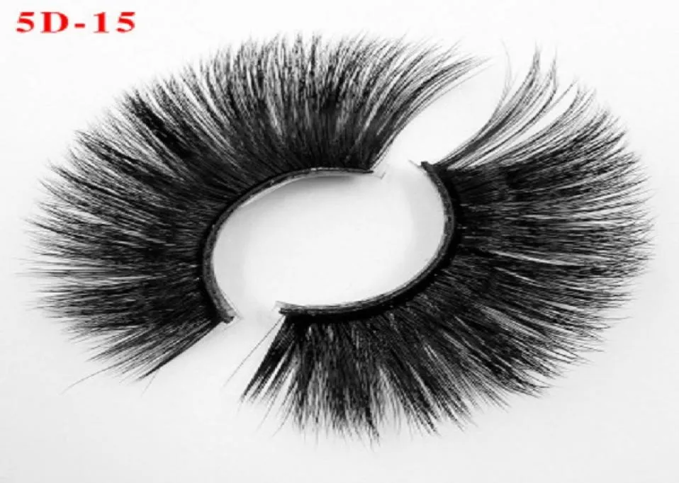 Faux cils 5D1120 eye lashes eyelash 25mm long cross eyelashes thick exaggerated eyelashes 5D mink lash mink lashes 25 mm fluffy m7334215