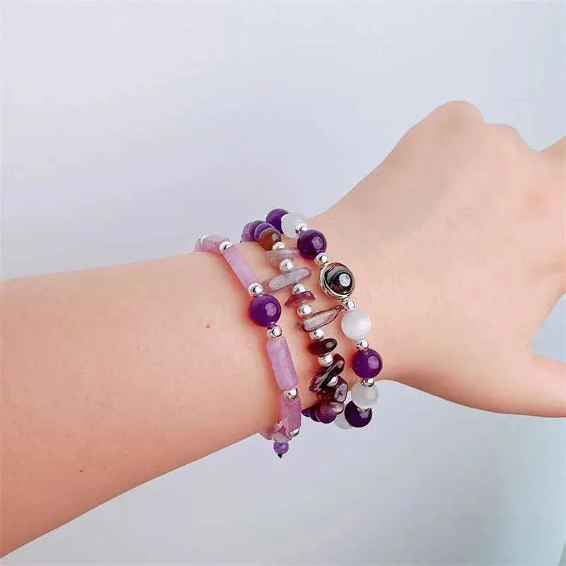 Armband -Körper -purifizierende Amethystarmband für Gewichtsverlust Yoga und Meditation - Heilungsschmuck für Frauen und Männer