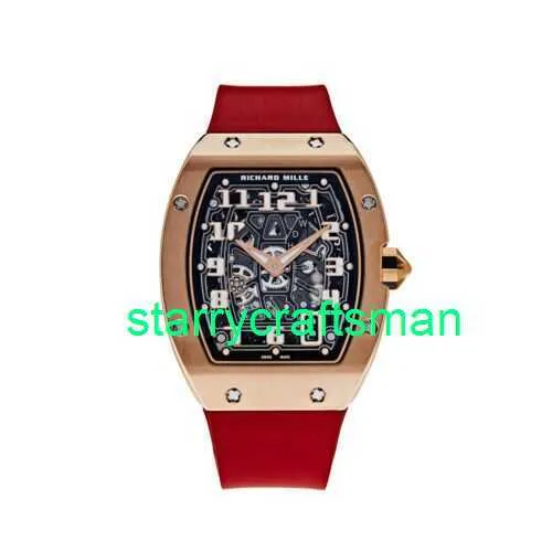 RM luksusowe zegarki mechaniczne młyny zegarków RM67-01 Extra Flat Rose Gold 2024 Stye