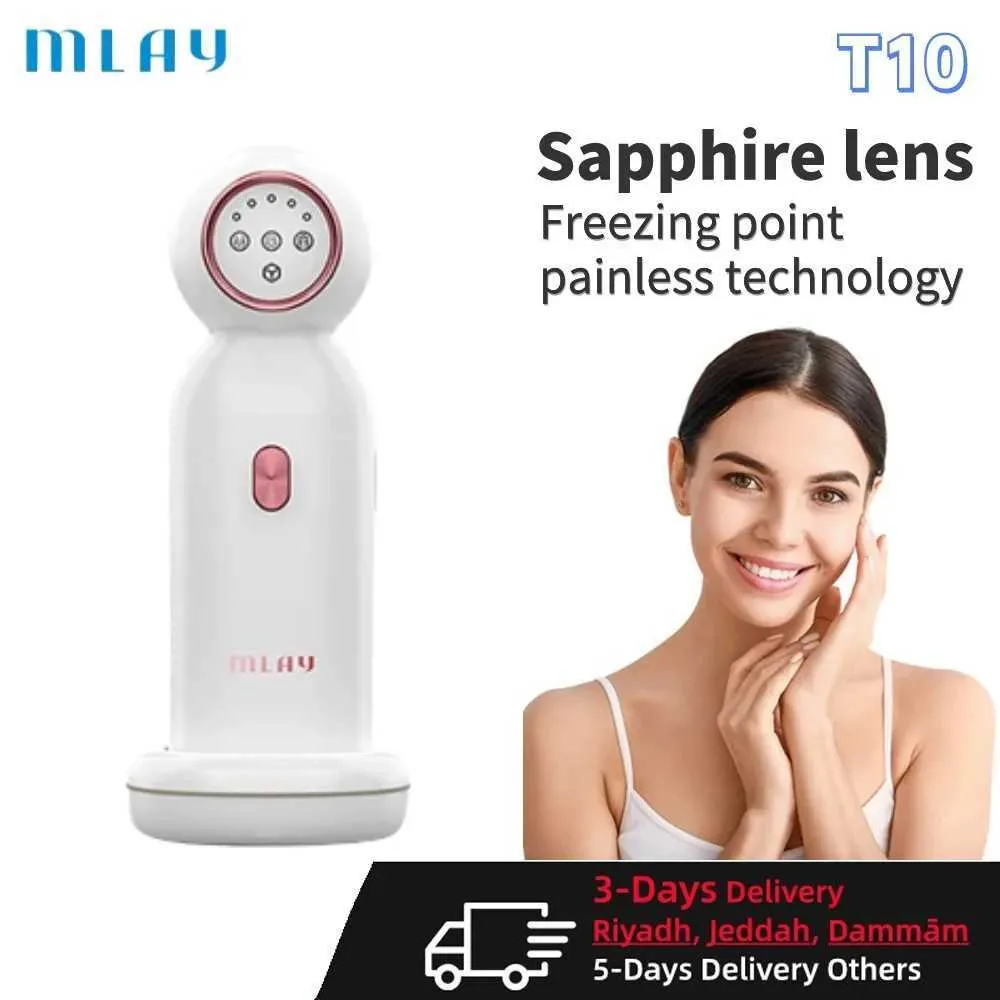 Home Beauty Instrument Mlay T10 Sapphire Laser Utiliser IPL Insecticide Facial Bikini Body Femme Infinite Flash Q240507