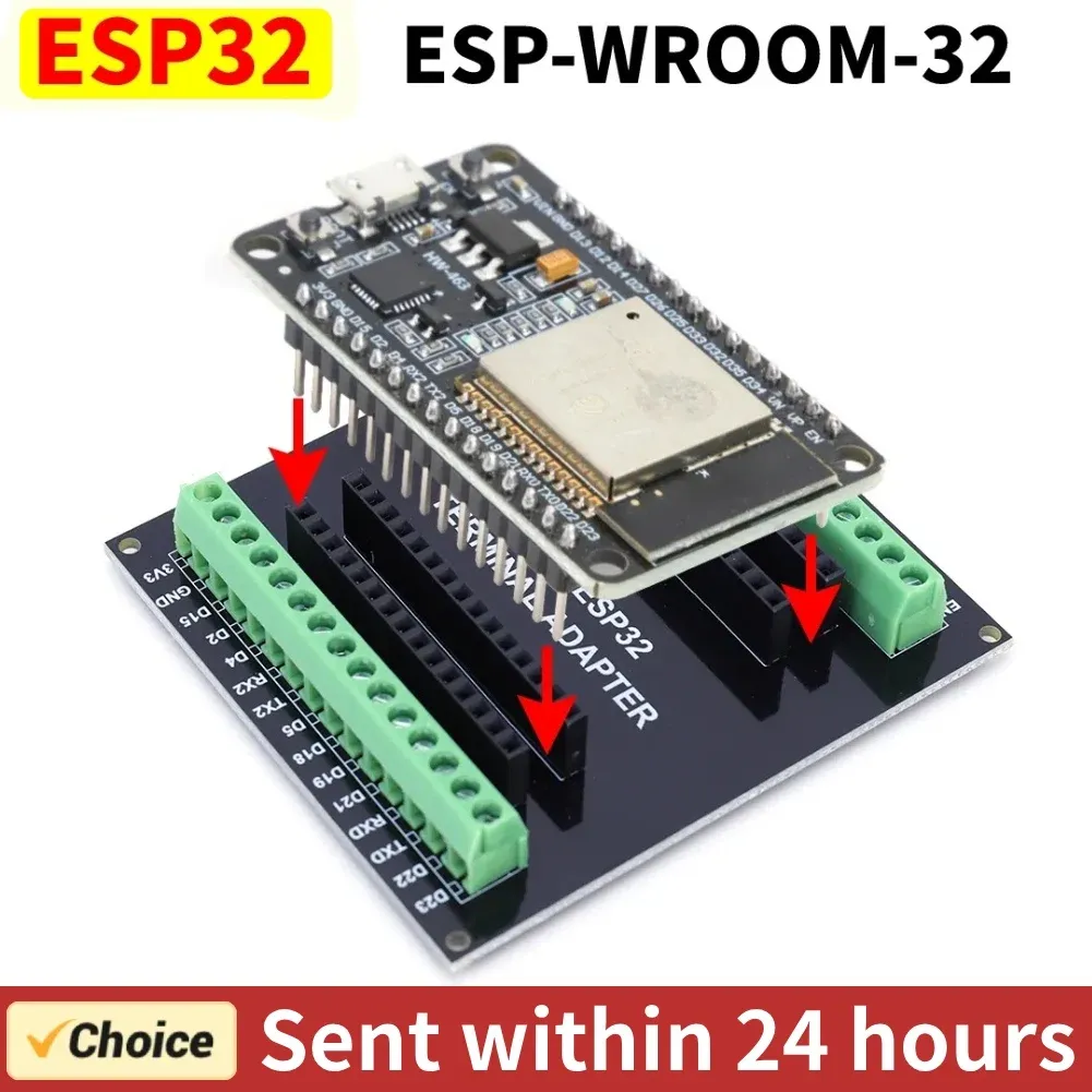 Parts ESP32 Board de développement WiFi + Bluetooth Module Ultralow Power Consommage Dual Core NoDEMCU32S ESP32WORM32D 32U 30pin Board