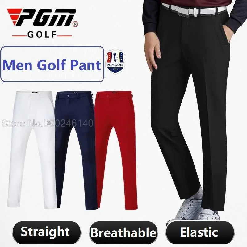 Men's Pants PGM Clothing Summer Mens Pants Elastic Breathable Leisure Sports Pants Male Quick-Dry Long Trousers Casual Business Y240506