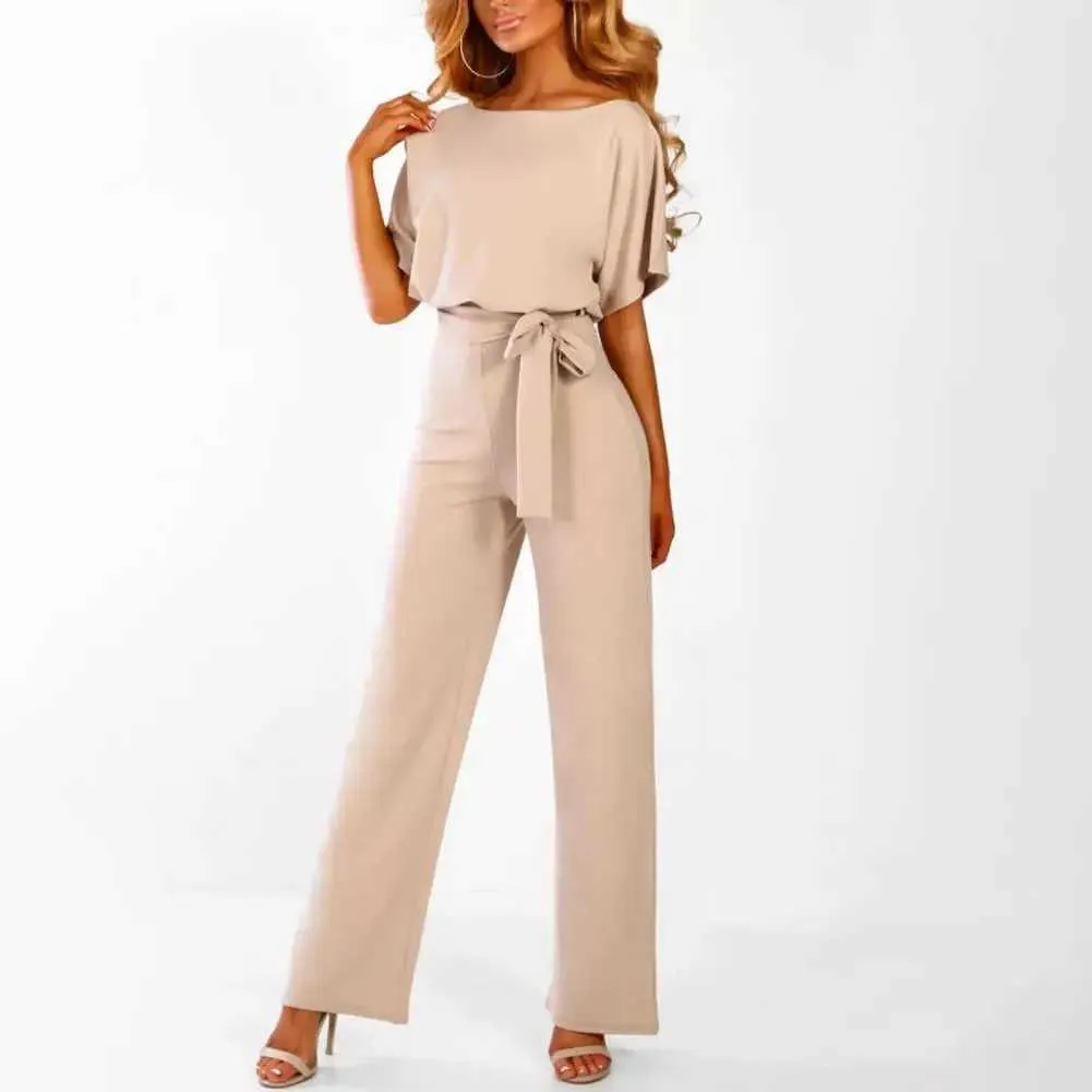 Kobiety Jumpsuits Rompers Playsuit Business Ladies Wciąż talia Slim Temperament Kobiety Romper D240507