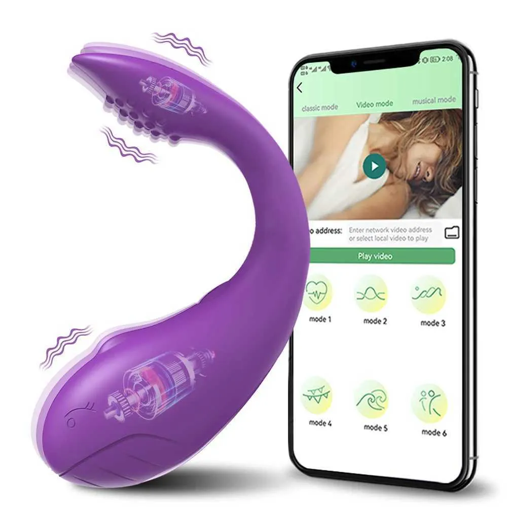 Autres éléments de beauté de la santé Vibratrice de l'application Bluetooth sans fil pour les femmes clitoris g stimulateur de gode à vibration s pour adultes culotte femelle y240503