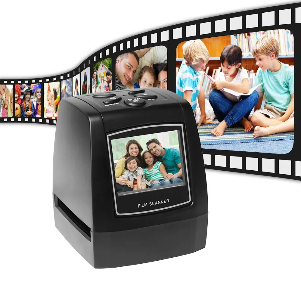 Scanner de films négatifs portable 35 mm 135 mm Convertisseur de films de diapositive PO Visionneuse d'image numérique avec écran LCD 2,4 TFT 240507