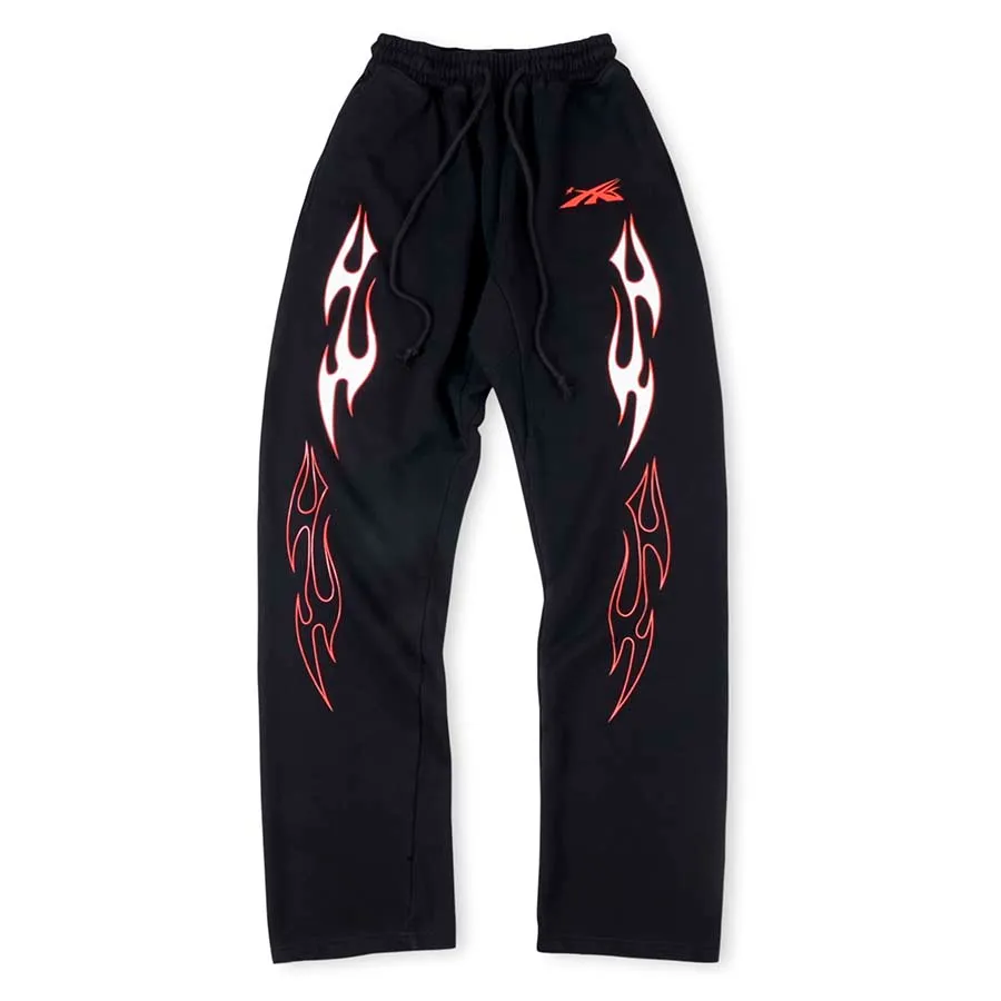 24SS STEONPANTS PANTY Rozmiar EUR Men Hip Hop Vintage czarny unisex druk joggery sznurka ulica