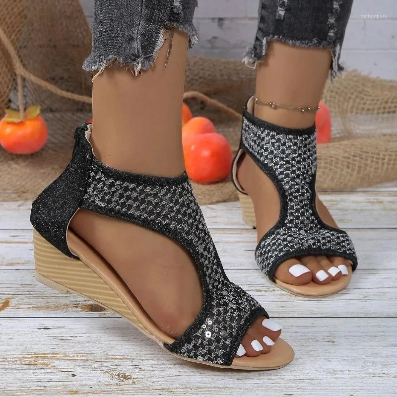 Chaussures décontractées Designer Femme Femmes Sandales 2024 Été High Heels Femme Sandale Femme Dames Open Toe Platform Luxury