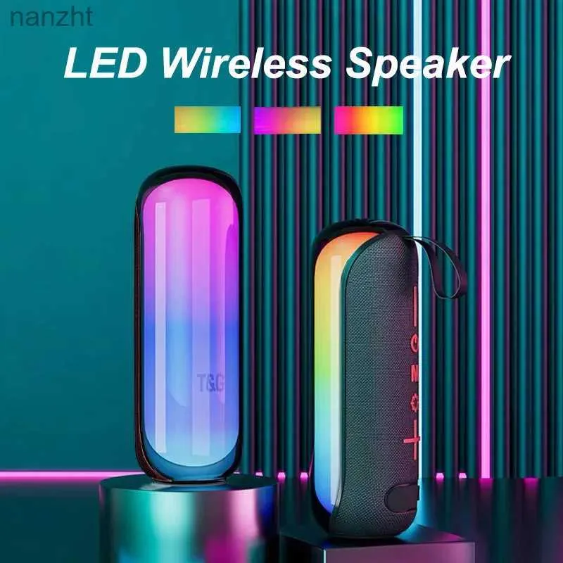 Alto-falantes portáteis alto-falantes de telefone celular TG-384MINI LED COLO COLOR LIGHT LIGH sem fio Bluetooth alto-falante WS WS