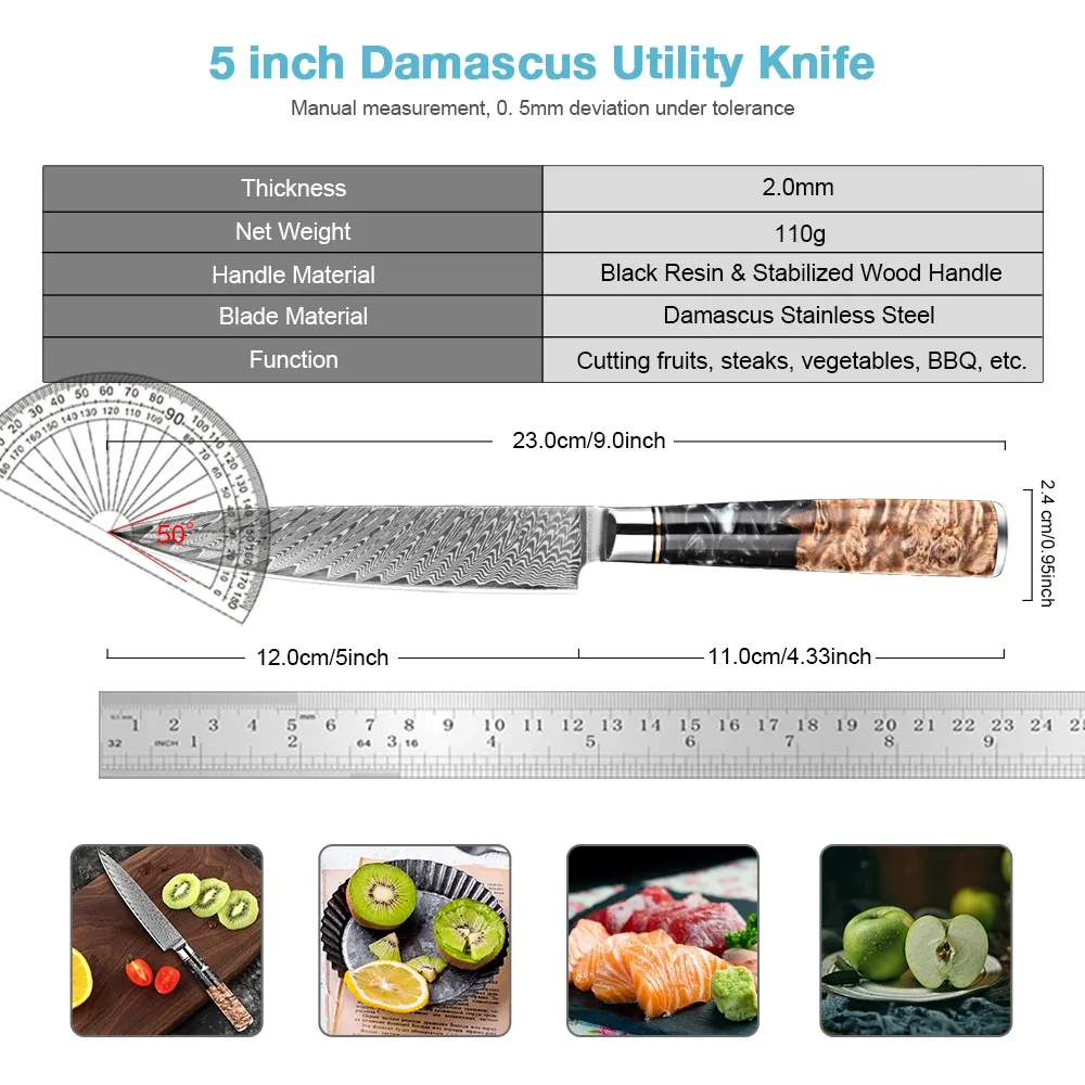 Küchen Utility Messer, 5 