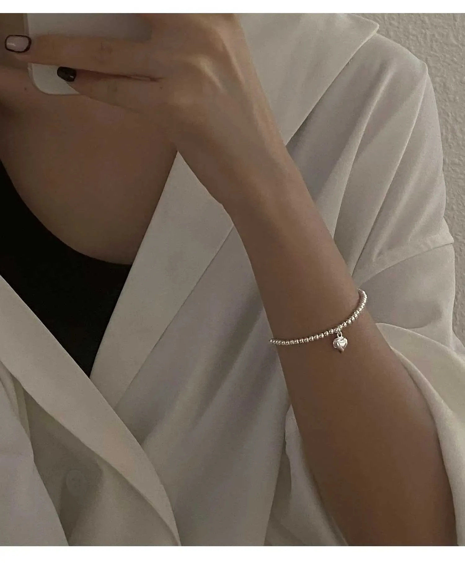 Bangle S Sterling Sier Star Love Häerz Anhänger Ronn Perl Perl Bracelet Meedercher Séiss Romantesch Stil Kaddoe fir Léifsten_voghion.com