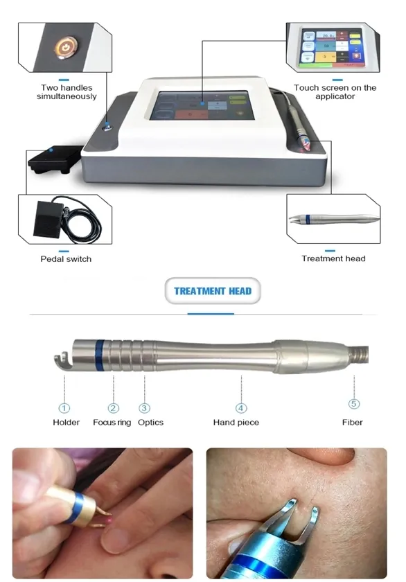 High Quality Multi-functional Portable 30W 15W Power 980nm Laser Vascular Spider Vein Blood Vessels Removal Machine