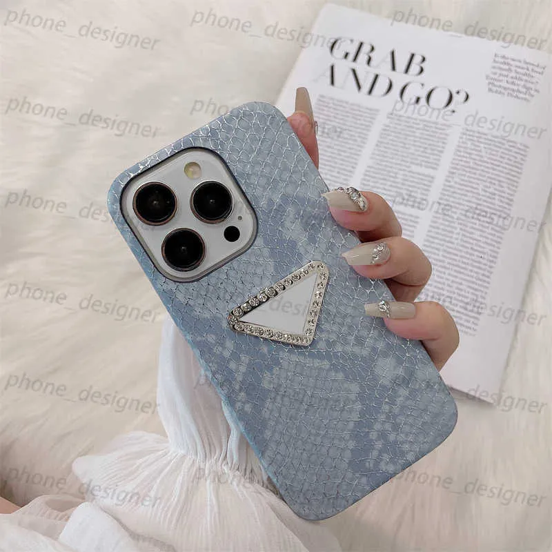 Luxury Bling Bling Changes Telephing para iPhone 15 14 Pro Max Case Diseñador de Diamantes Diamantes Mujeres Volver back Cover I 13 Promax 12 11 Triángulo P