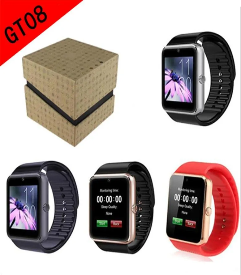 GT08 Smart Watch DZ09 Polsbandje Bluetooth -armband met stappenteller Camera Monitoring Slaap Sedentaire herinnering Compatibel platform A7169638