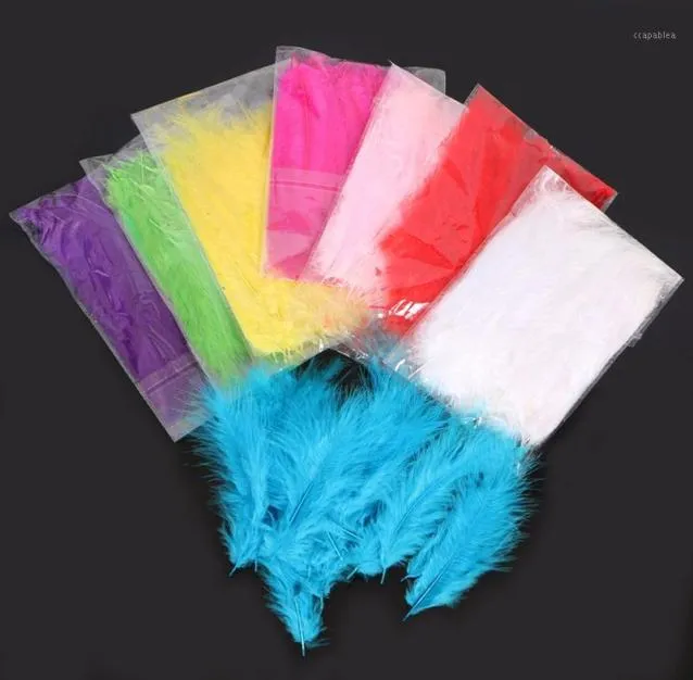Party Decoration 100pcsbag Feathers för DIY Transparent Balloon Filling Wedding Birthday Clear Supplies2780171