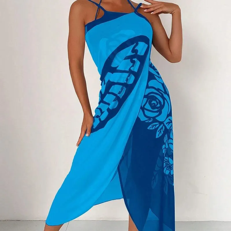 蝶のプリントビーチスカートスカーフセクシーメッシュ色の女性用ドレスのためのマルチカラー水着