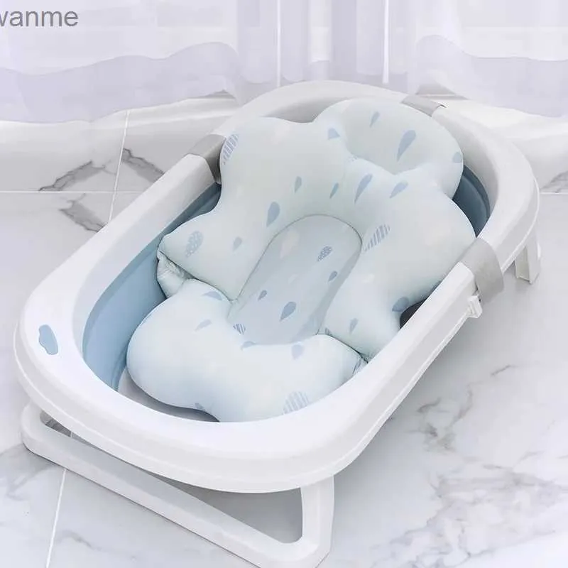 Bathing Tubs Seats Baby shower mat newborn baby shower net bag sitting and lying shower tables universal suspension mat for baby shower products WX