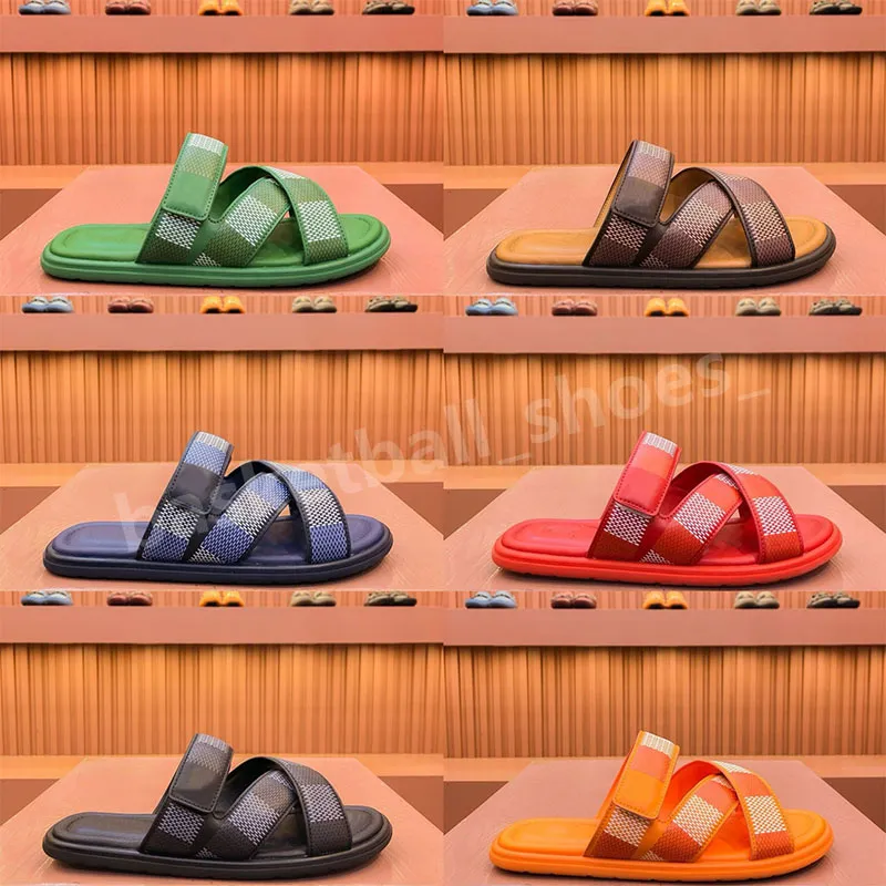 Venecia zapatillas mulas sandalias de diseñador de piel de ternera de cuero rasguños casuales de verano tobogán de colas flip plana talla 38-45