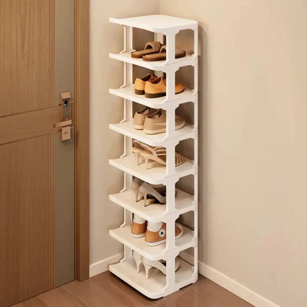 Shoe Rack Storage Organizer Simple MultiLayer Living Room Vertical Shoes Sneakers Cabinets Removable Household Furniture 240508