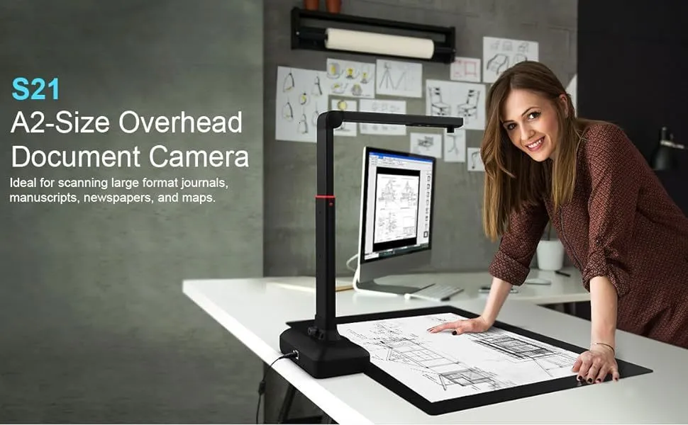 Portable Scanner Document & HD Computer Camera: High Resolution Book ...