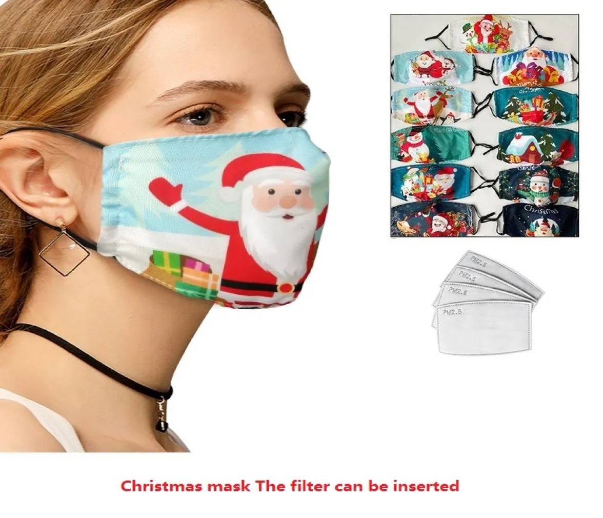Nuove maschere natalizie in cotone europeo e americano inverno le maschere di cotone caldo possono essere lavate maschere per il viso di cotone per adulti T3I512269732773