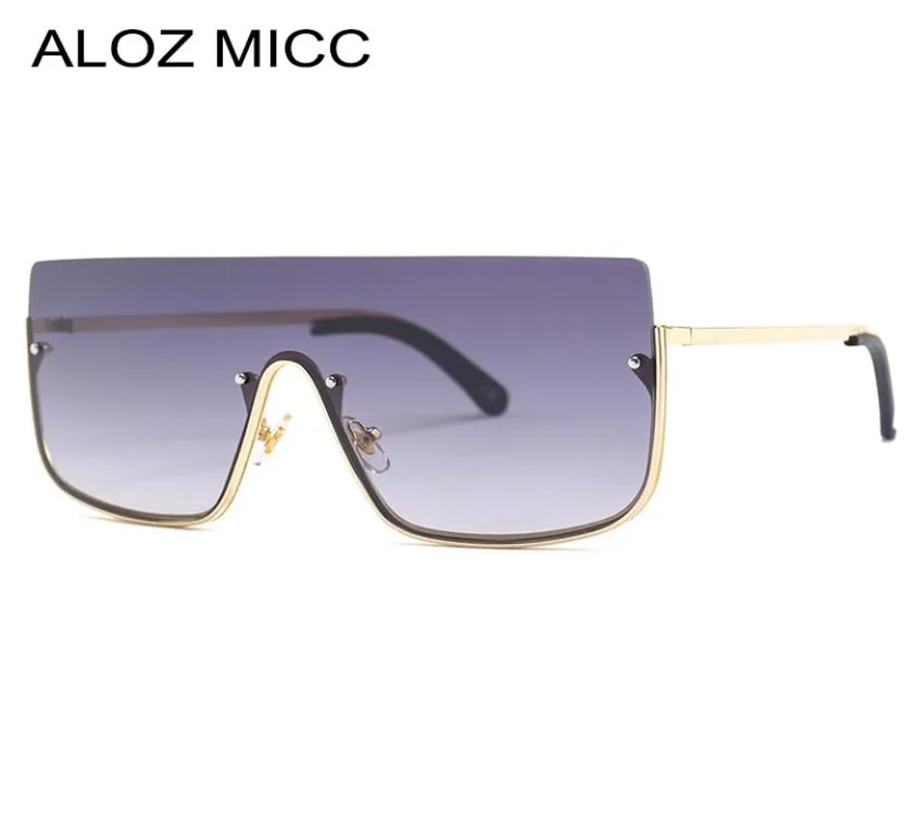 Aloz Micc 2019 Nuovi occhiali da sole a mezzo telaio Donne Brand Designer Operali di moda Operanio da sole Ondente Sundi Shade Eyewear A4132844994