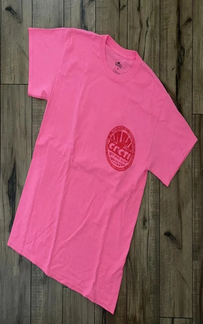 Yüksek Kaliteli Tshirt Erkek Kadın Moda Casaul T Shirt Pembe Top Tees18410662913770