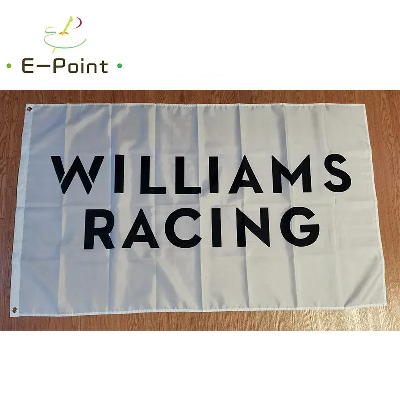 Аксессуары Williams F1 гоночная команда флаг 2 фута*3 фута (60*90 см) 3 фута*5 футов (90*150 см) Размер Рождественские украшения для баннеров для дома флага подарки