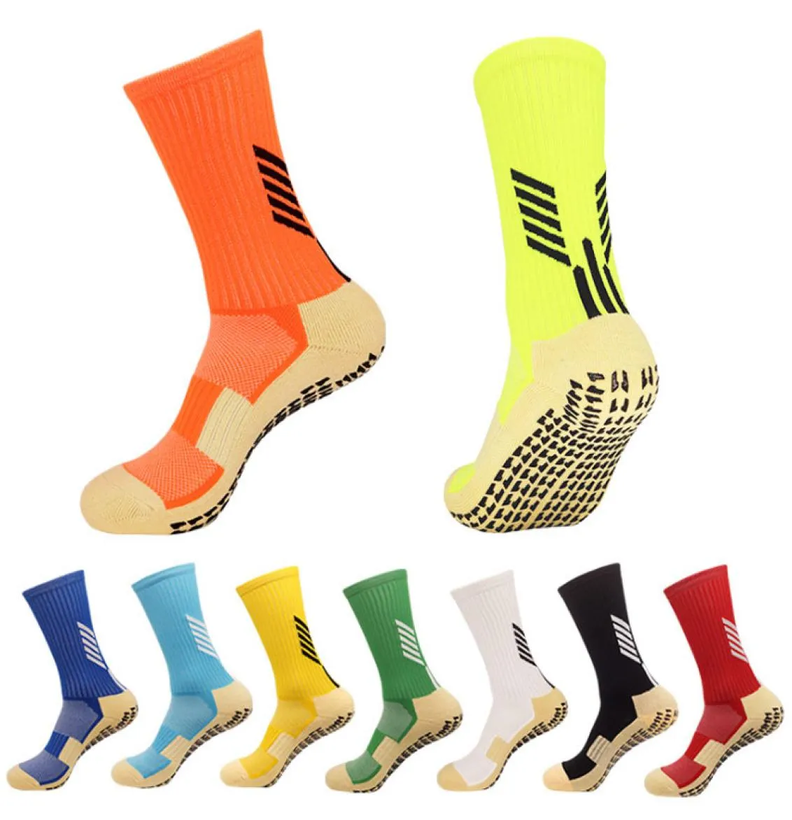 Meias de futebol Anti -Slip Soccer Socks Men de maneira semelhante à das meias Trusox para a ginástica de ciclismo de basquete DHL 5475850