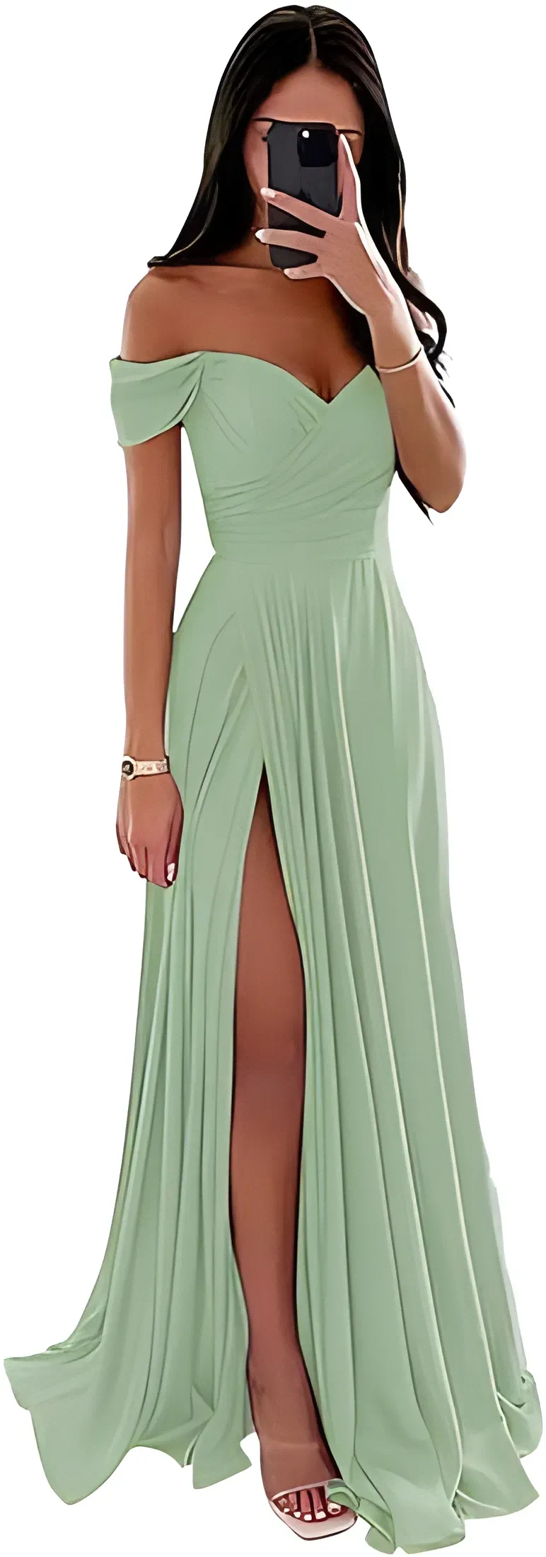 Off Shoulder Mint Green Bridesmaid Dress Backless A-Line Floor-Length Evening Gown from Dhgate Bridesmaid Dress - price 125.88 Off Shoulder Mint Green Bridesmaid Dress Backless A-Line Floor-Length Evening Gown from Dhgate Bridesmaid Dress - price 125.88