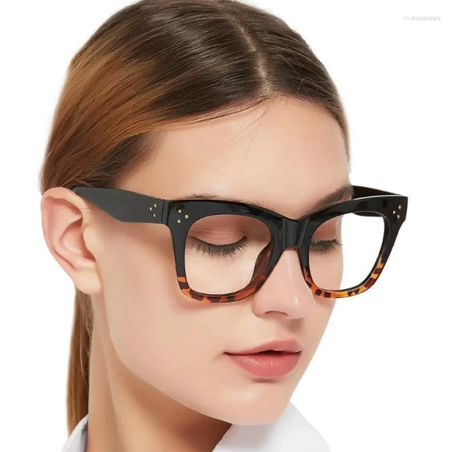 Lunettes de soleil Chiar Lunes de lecture surdimensionnées Fale Fashion Big Frame Cat Eye Presbyopie Eyeglasses LECTEURS MAGNIFICATIONS 1SUNGLASSES 304C