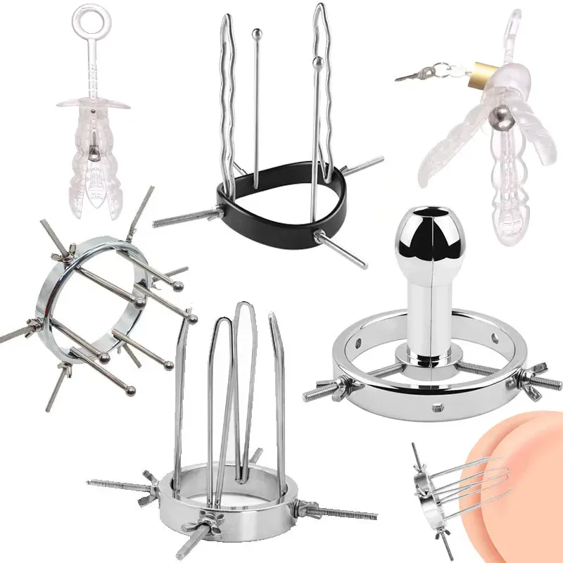 Líquidos Extremo Anal Dilador vaginal Especialidad Vaginal Espejo Metal para adultos Dilator de coño Dilador anal Sm Toys para mujer Dispositivo de expansión