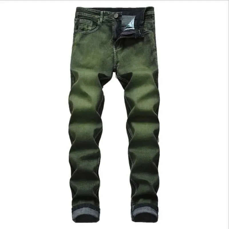 Hot Sale New Arrival Men Grn Jeans Straight Pants Spring Autumn Casual Denim Pants Brand Biker Jeans Big Size Male Jeans