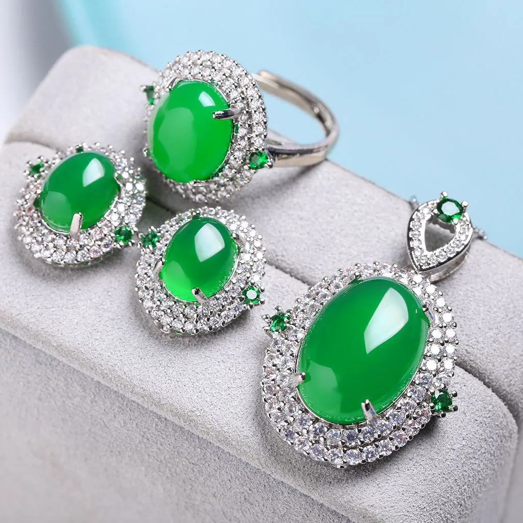 Ювелирные изделия для ювелирных изделий Antique Jade Diamd