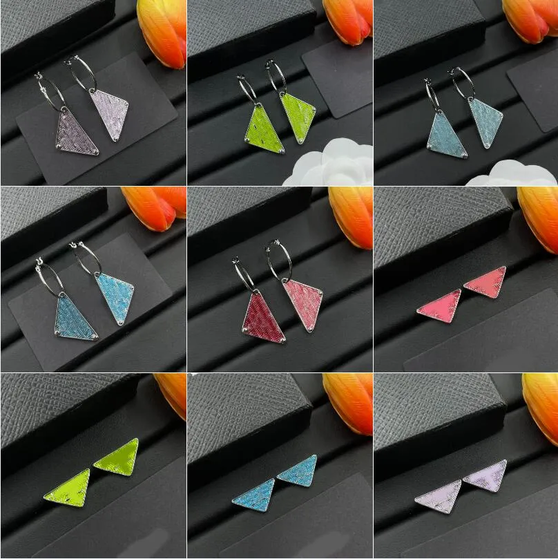 Géométrie Bouilles d'oreilles Designer Triangle Lettre Charme d'oreille Brangle bracelet argent plaqué oreille à oreille Boucles d'oreilles pour la femme de fête pour la femme Bijoux Fashion Gift