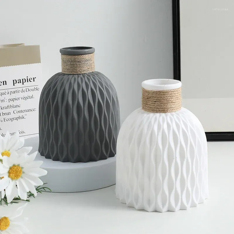 Vasen verkaufen nordischen Stil Home kreative Vase Wohnzimmer Dekoration Esstisch Ornamente getrocknete Blume Plastik