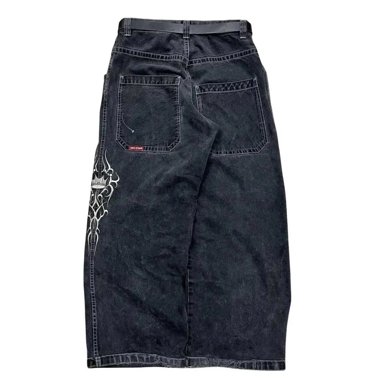 DHgate.com:Mens JNCO Jeans: Skull Embroidered Baggy Denim