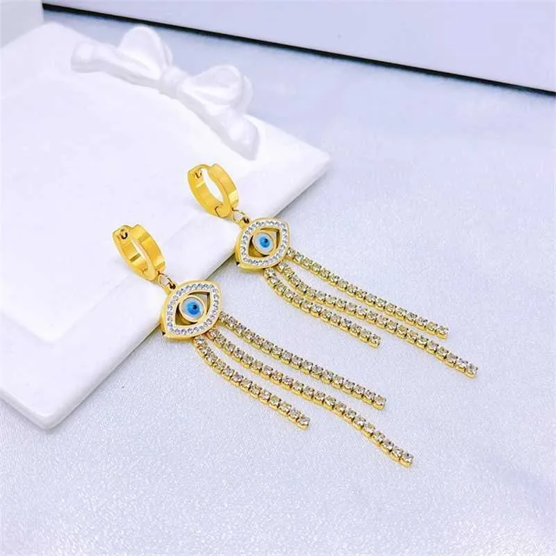 Súprava šperkov evil eye z nehrdzavejúcej ocele so zirkónom_voghion.com