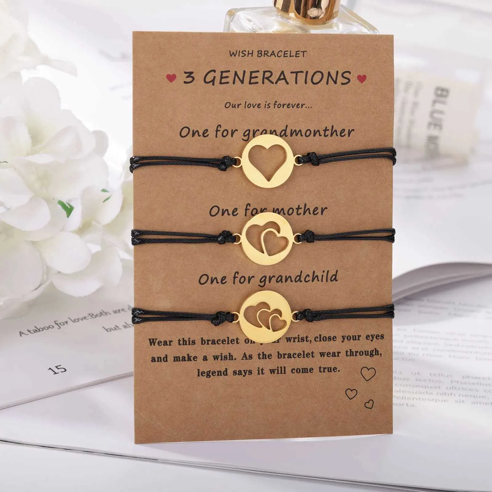3-teiliges Armbandset Generationen Edelstahl Für Damen_voghion.com