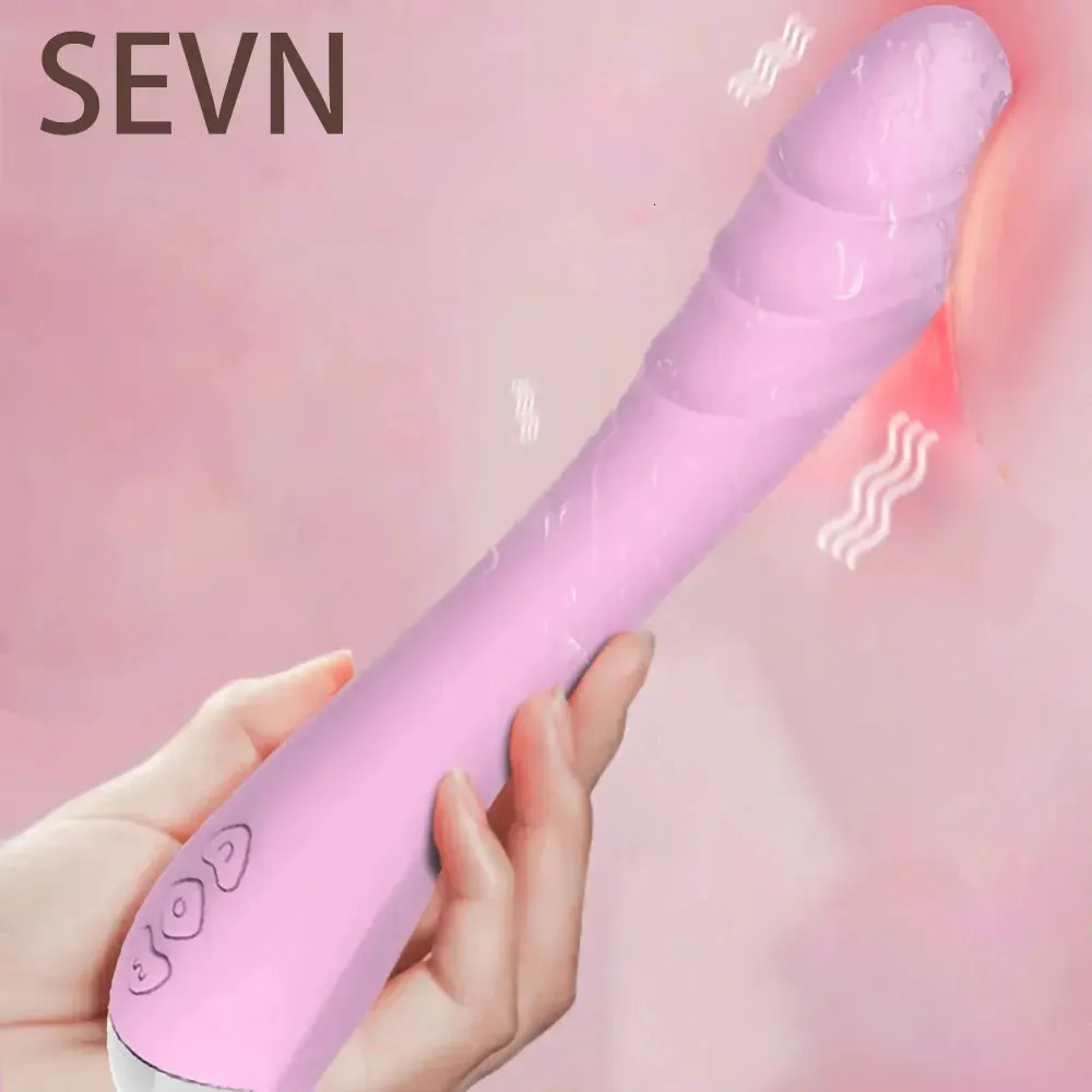 Powerful Dildo Vibrator For Female GSpot Clitoris Stimulator Vagina Massager 10 Mode Anal Sex Toys for Adult 18 240507