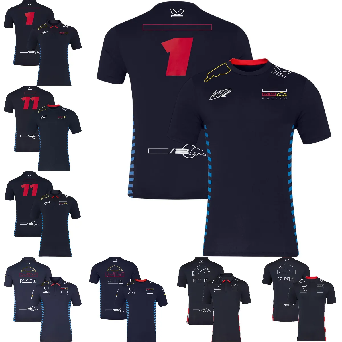 2024 Nieuwe F1-coureur Polo Shirts T-shirt Formule 1 Team Racing Fans T-shirts Summer Quick-Dry Jersey Men Women T-shirt plus maat