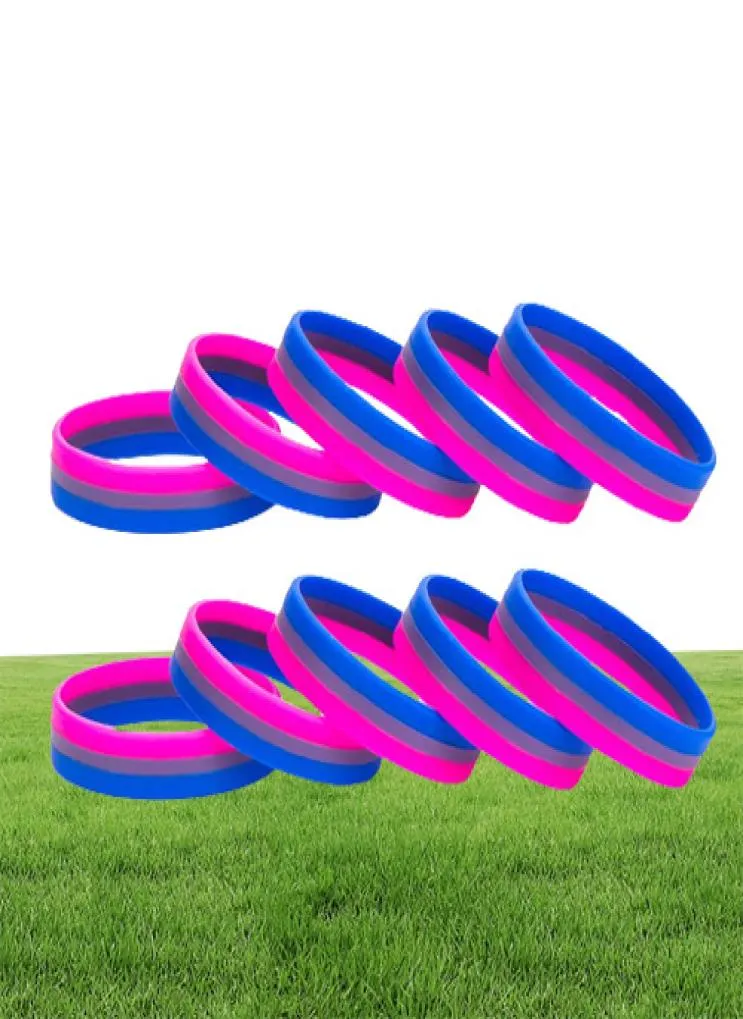 Asexuelle Silikon -Gummi -Armbänder Sportgelenkband Armreifen 00049292984