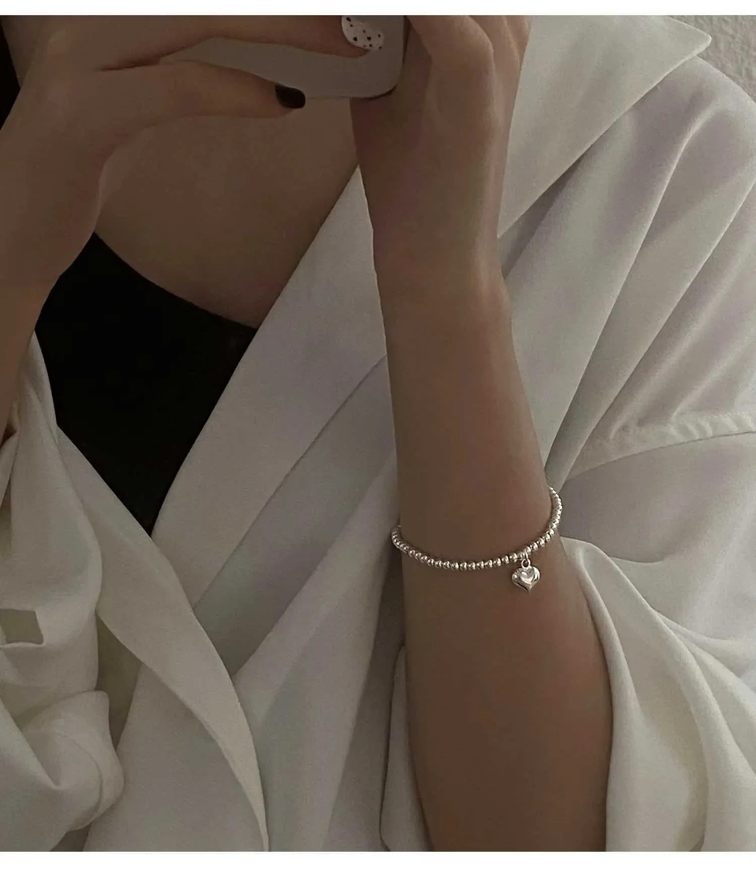 Bangle S Sterling Sier Star Love Häerz Anhänger Ronn Perl Perl Bracelet Meedercher Séiss Romantesch Stil Kaddoe fir Léifsten_voghion.com