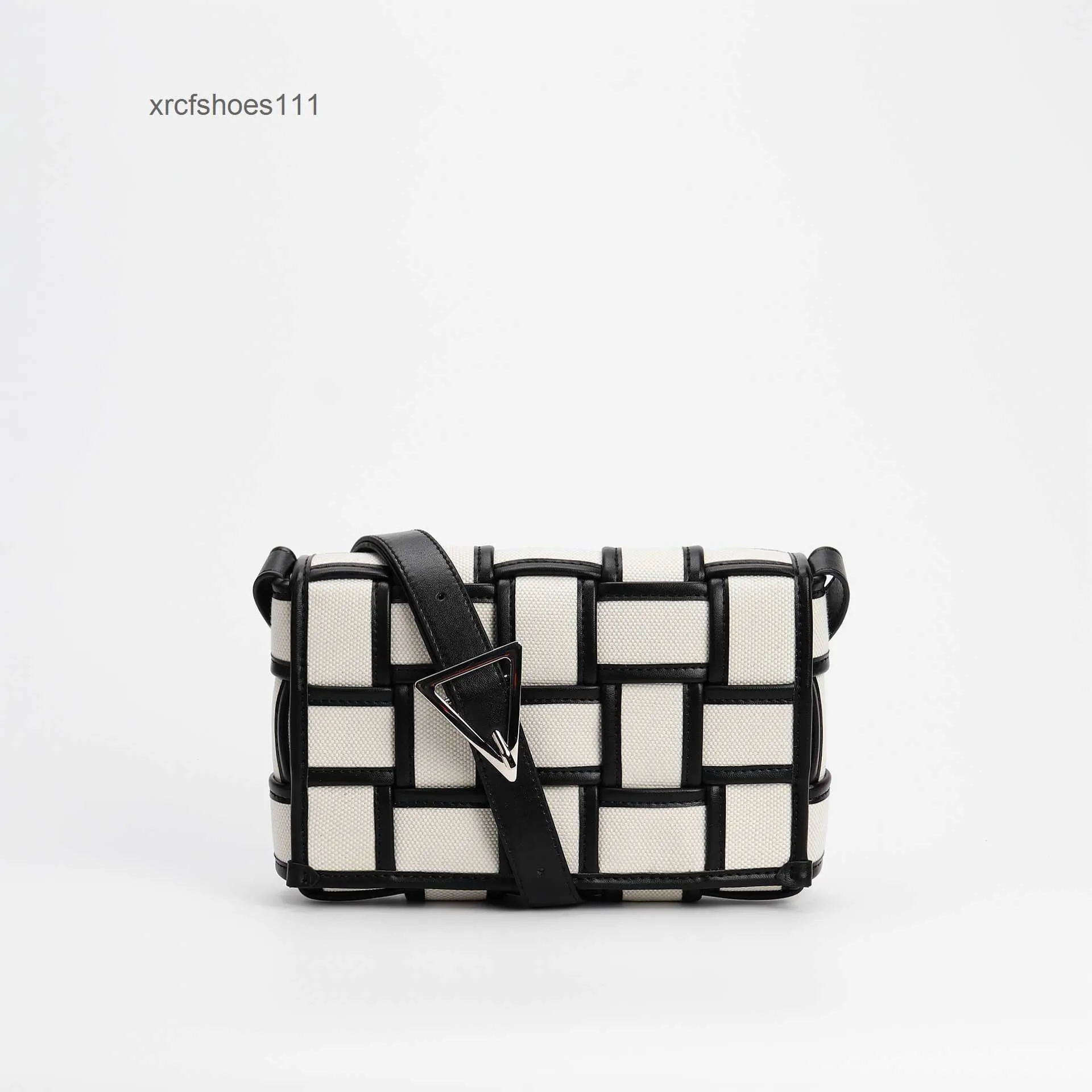 Donne Black Square Small Cassette Fashion One Woven Shoven 2024 Borse Venata Cowhide Bag Lady White Bottheega Designer Oblique Designer Canvas Straddle Kkly