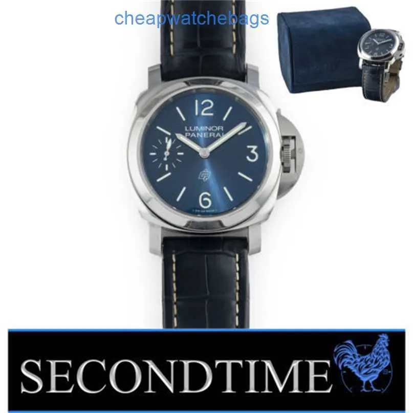 Orologi da polso di lusso panerei orologi sottomissibili cronografo meccanico cronografo panerei luminors marina logo blu mare 44mm in acciaio inossidabile blu pam0108 f03l