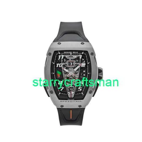 RM Luksusowe zegarki mechaniczne młyny RM40-01 McLaren Speedtail Automatyczne uzwojenie Tourbillon STS4