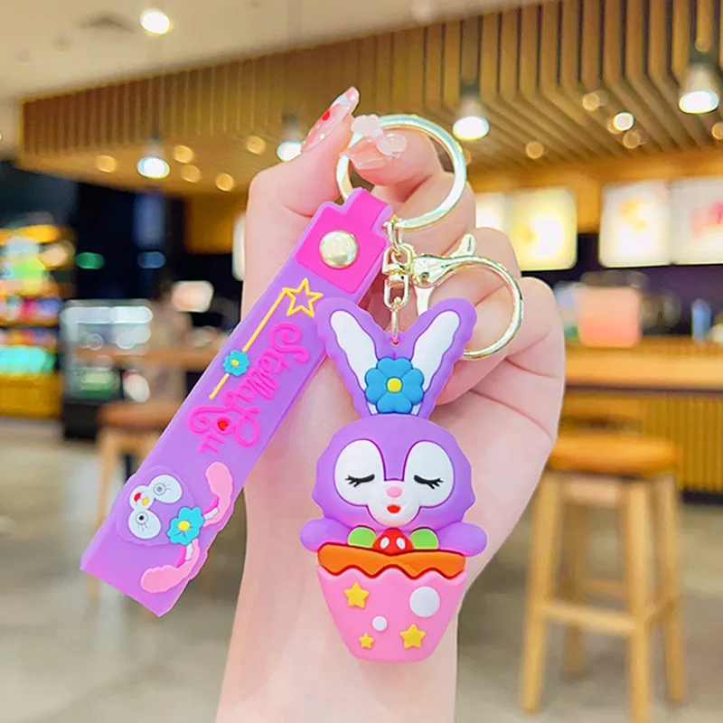 Fashion Cartoon Personagem Chave -Chave de Borracha e Anel Key para Backpack Jewelry Keychain 53016